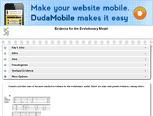 Tablet Screenshot of evolutionarymodel.com